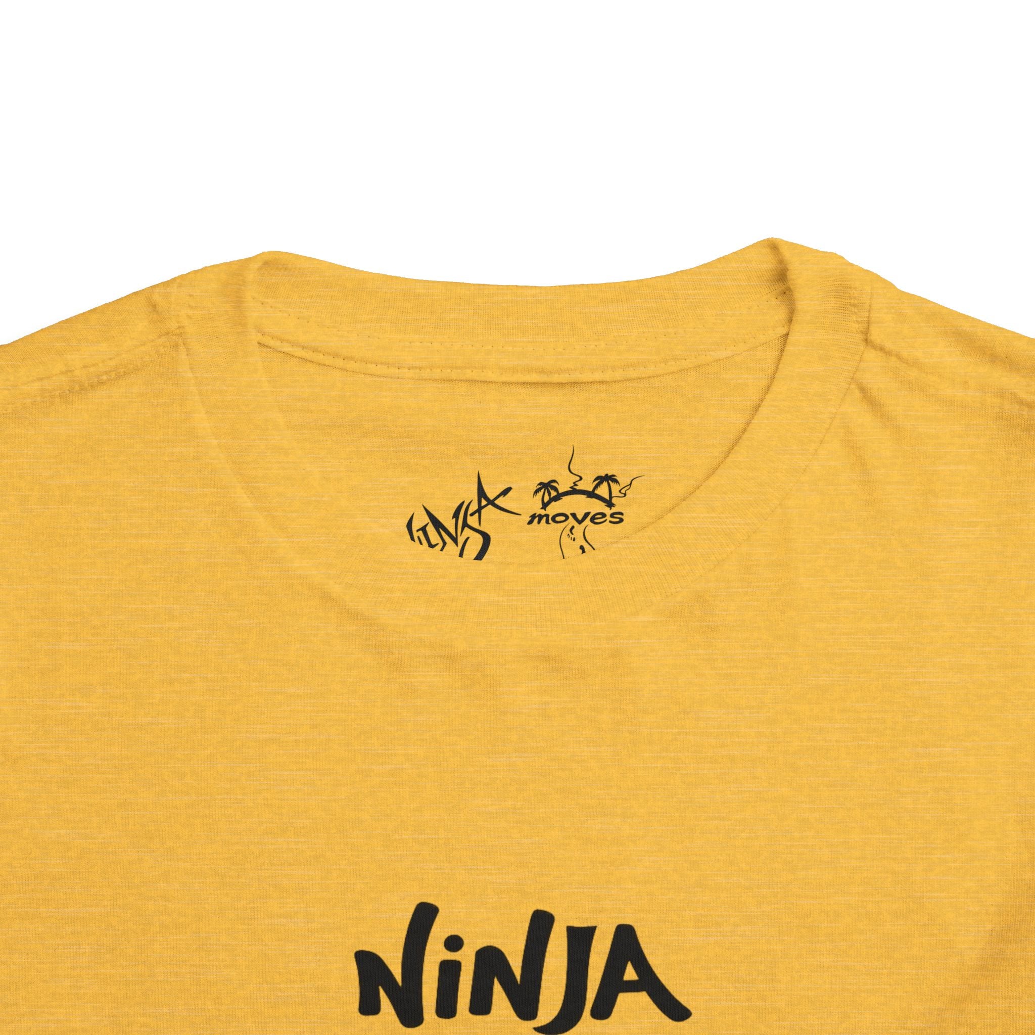 Ninja Moves Toddler Tee, Cute Kids T-Shirt, Boys and Girls Fashion, Adventure Shirt, Birthday Gift, Playful Clothing
