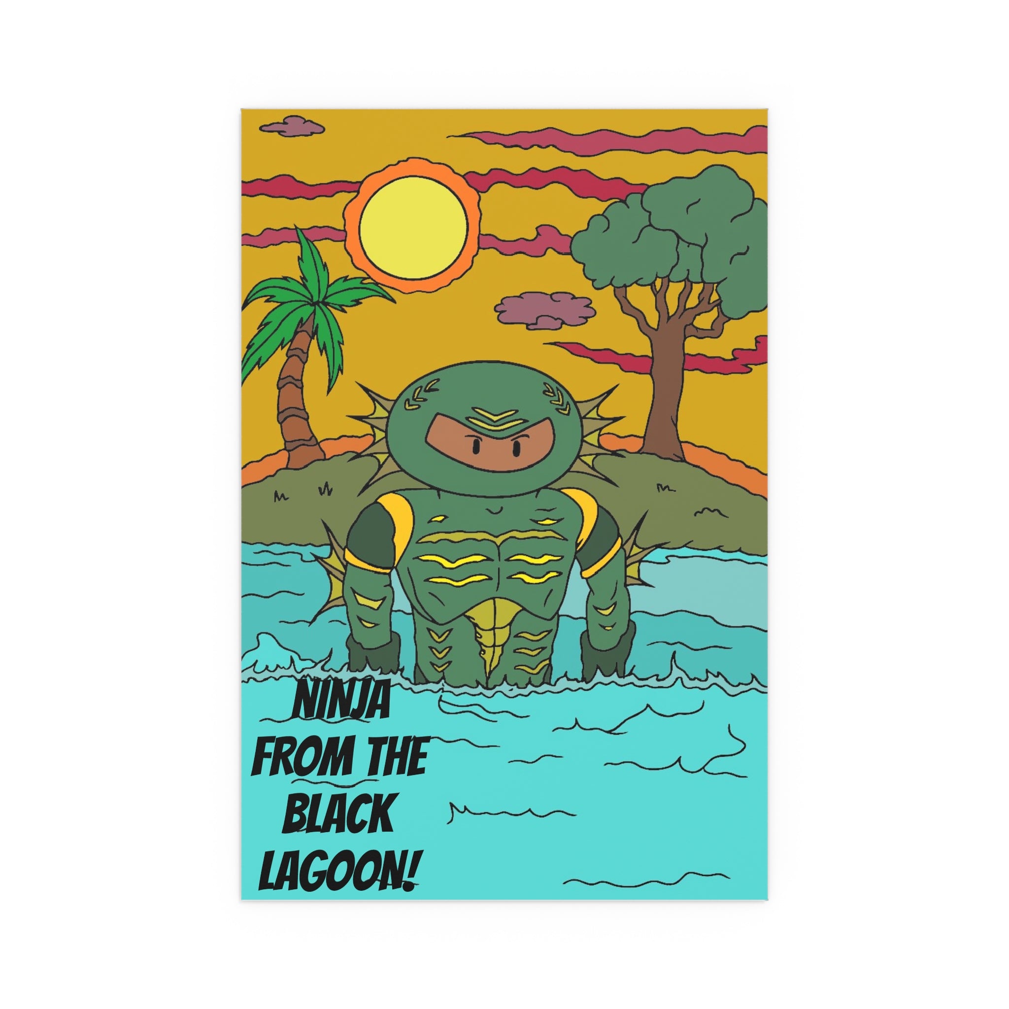 Silk Poster - Ninja from the Black Lagoon