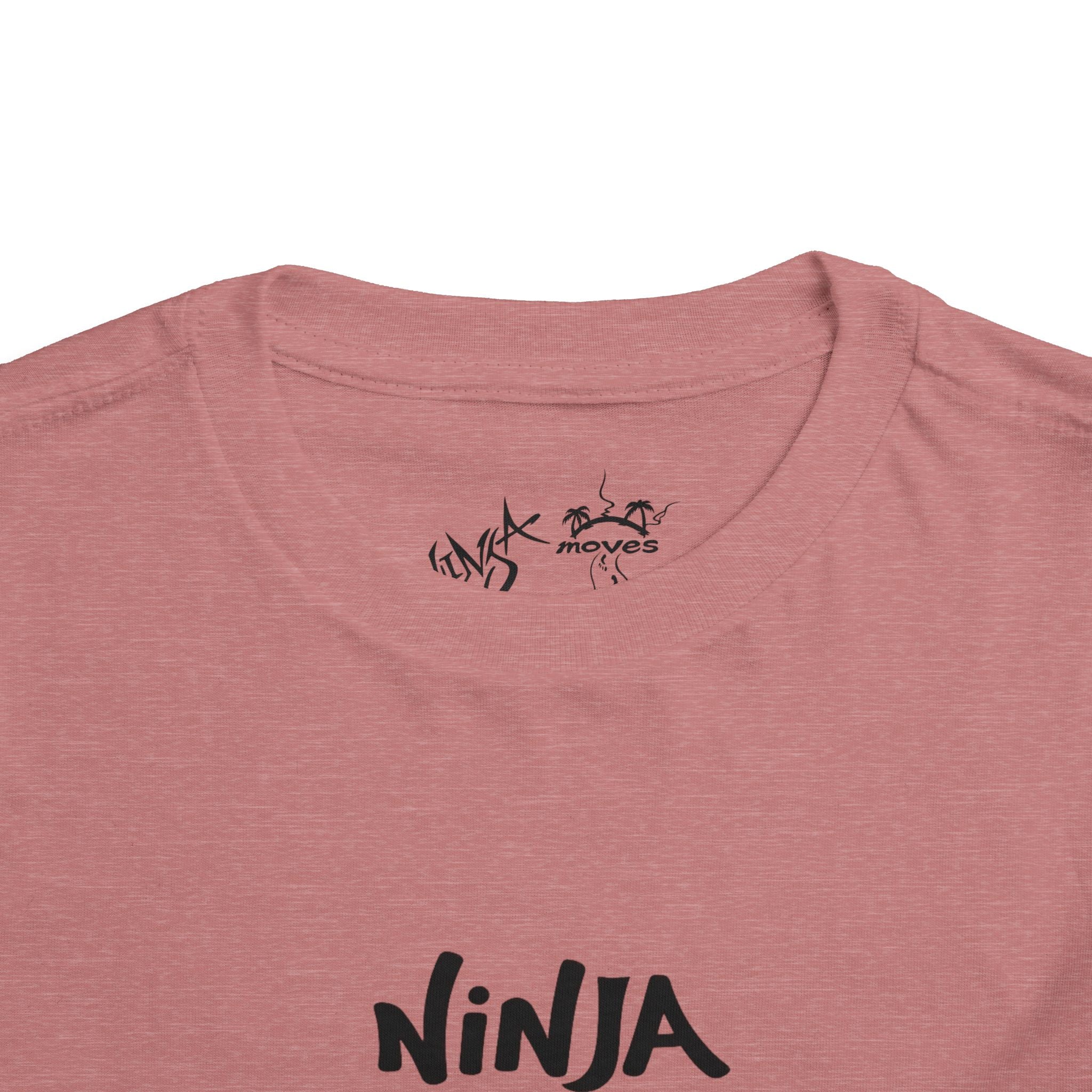 Ninja Moves Toddler Tee, Cute Kids T-Shirt, Boys and Girls Fashion, Adventure Shirt, Birthday Gift, Playful Clothing