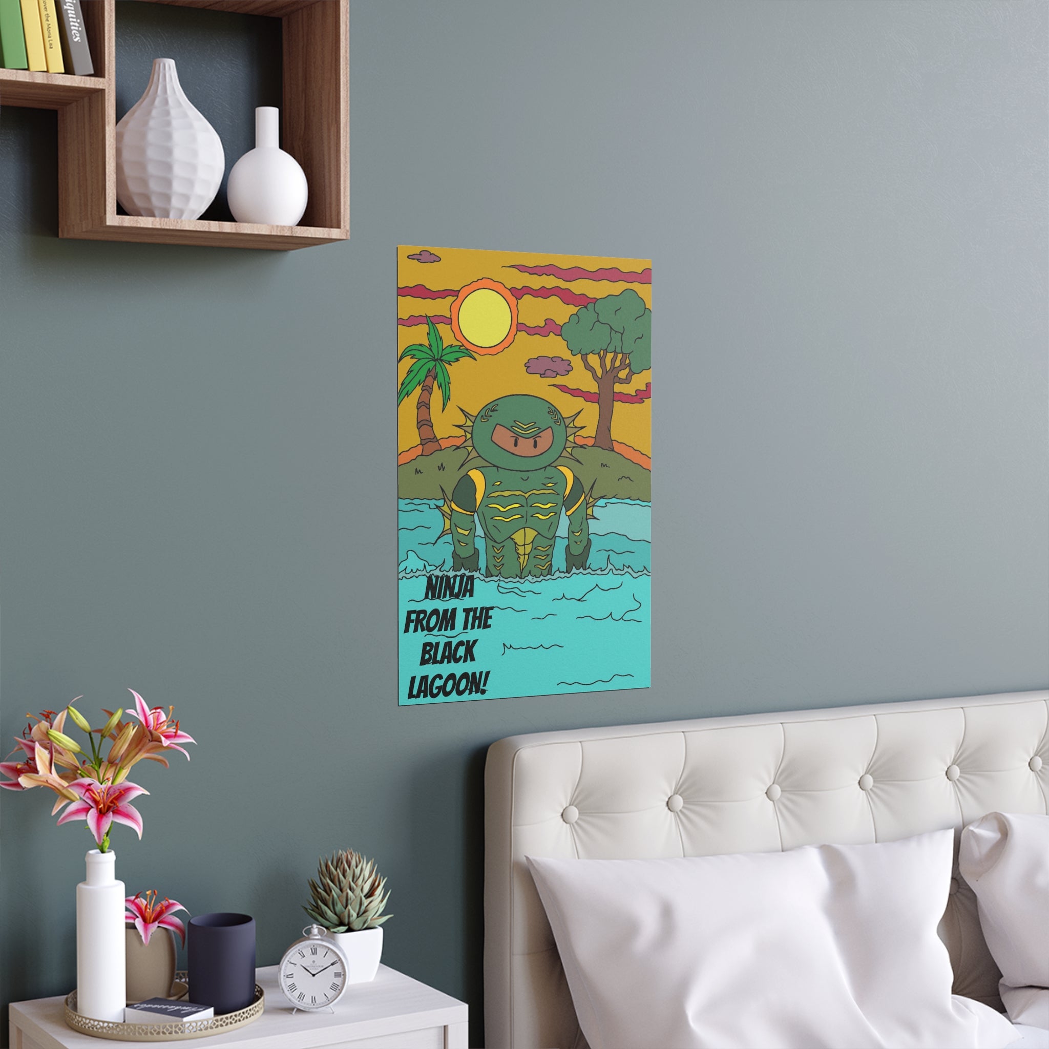 Silk Poster - Ninja from the Black Lagoon