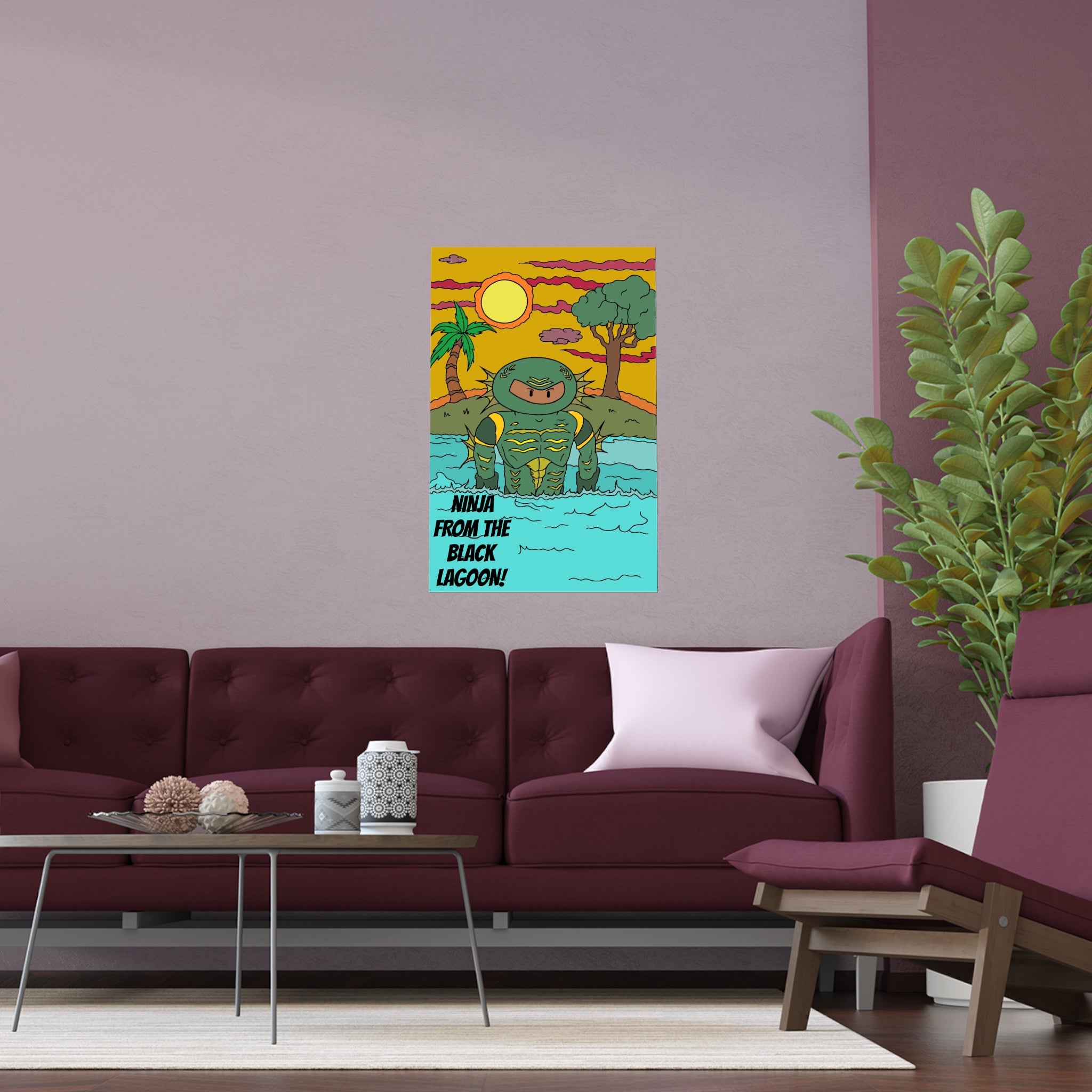 Silk Poster - Ninja from the Black Lagoon