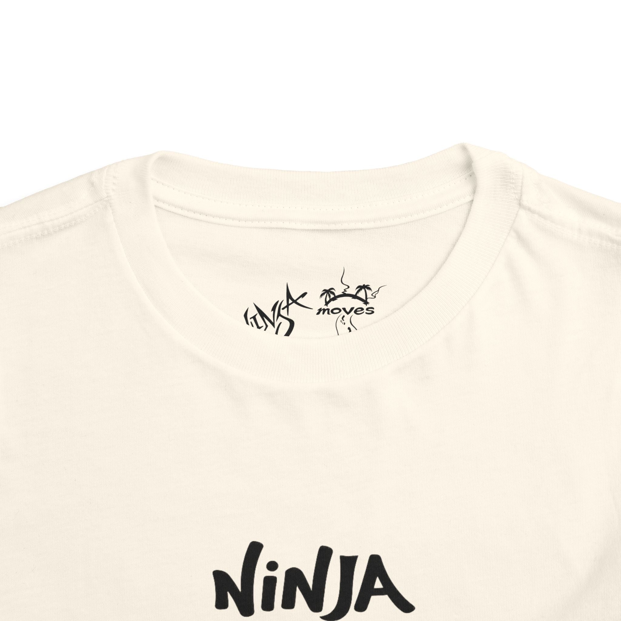 Ninja Moves Toddler Tee, Cute Kids T-Shirt, Boys and Girls Fashion, Adventure Shirt, Birthday Gift, Playful Clothing
