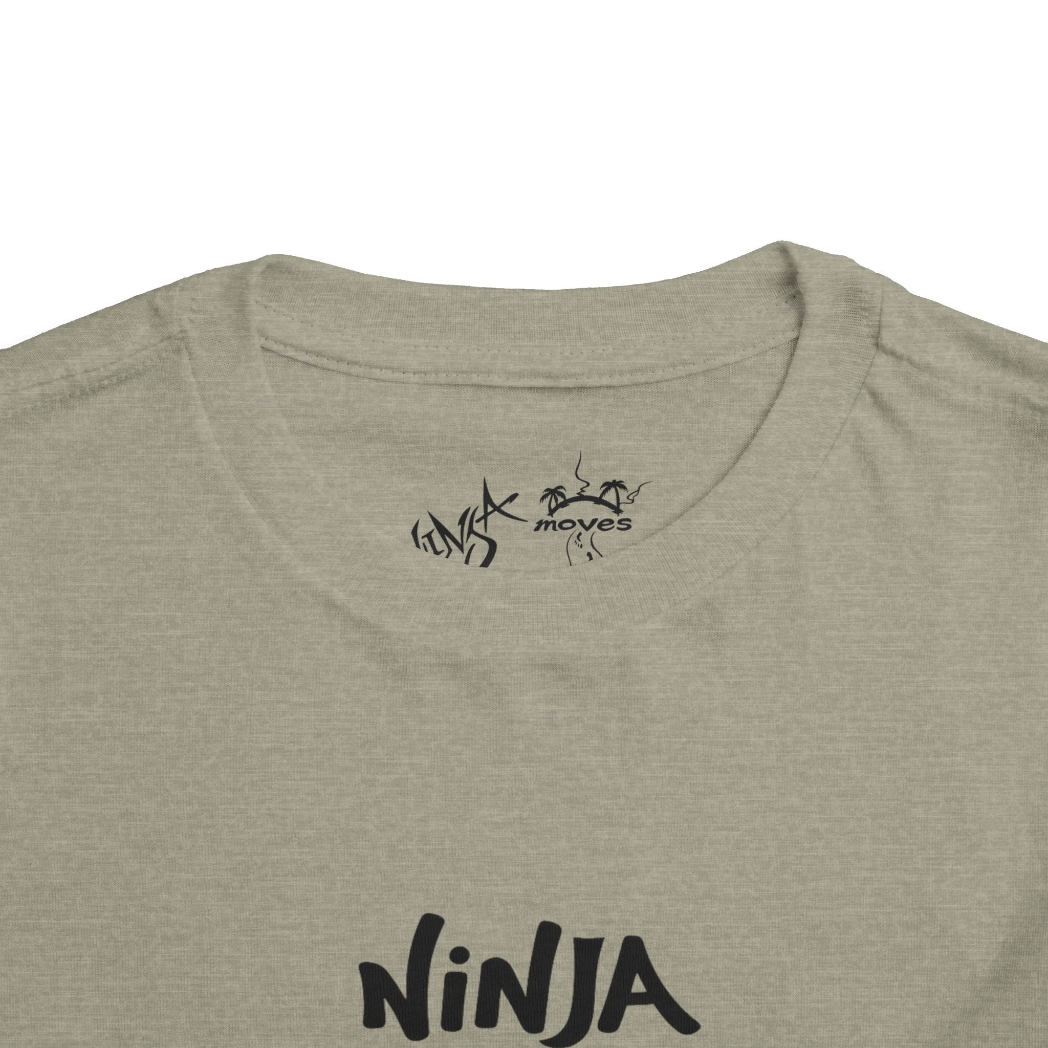 Ninja Moves Toddler Tee, Cute Kids T-Shirt, Boys and Girls Fashion, Adventure Shirt, Birthday Gift, Playful Clothing