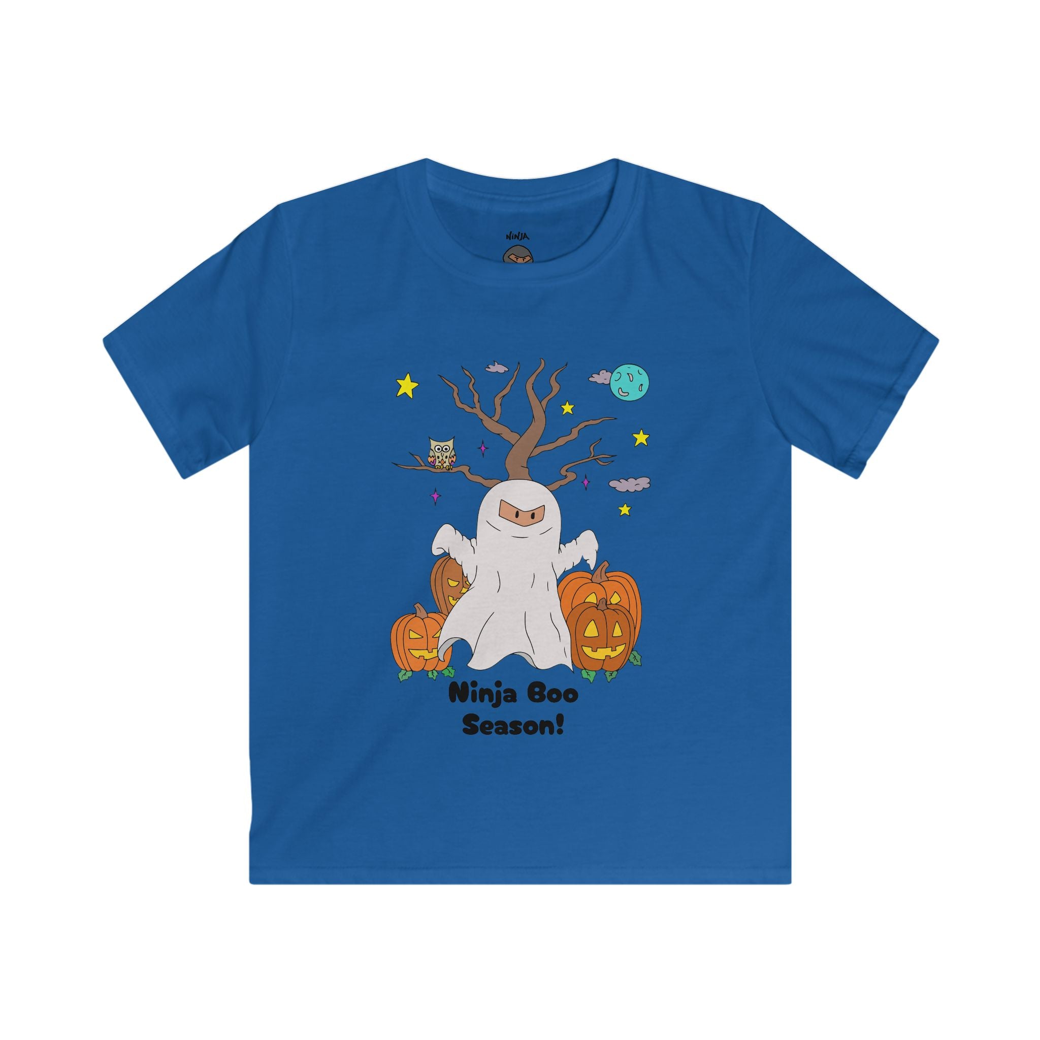 Kids Halloween Graphic Tee | Ninja Boo Season T-Shirt, Cute Halloween Shirt, Kids Fall Apparel, Spooky Season Wear, Trick or Treat Tee