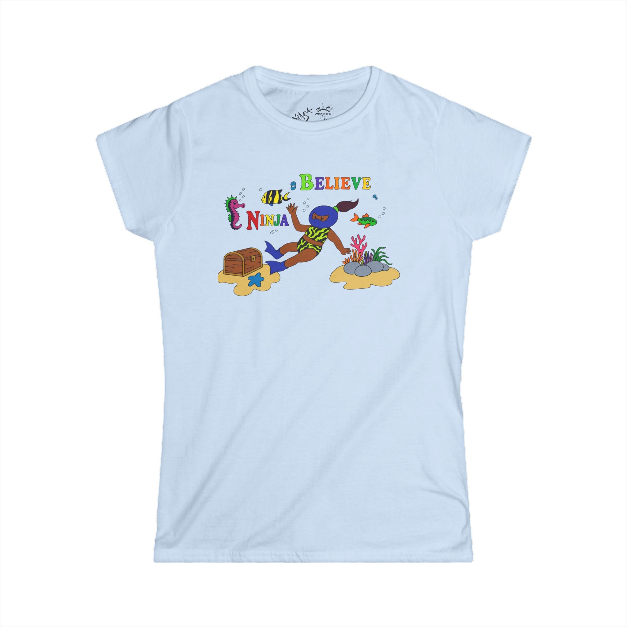 Women's Tee - Believe Ninja Design