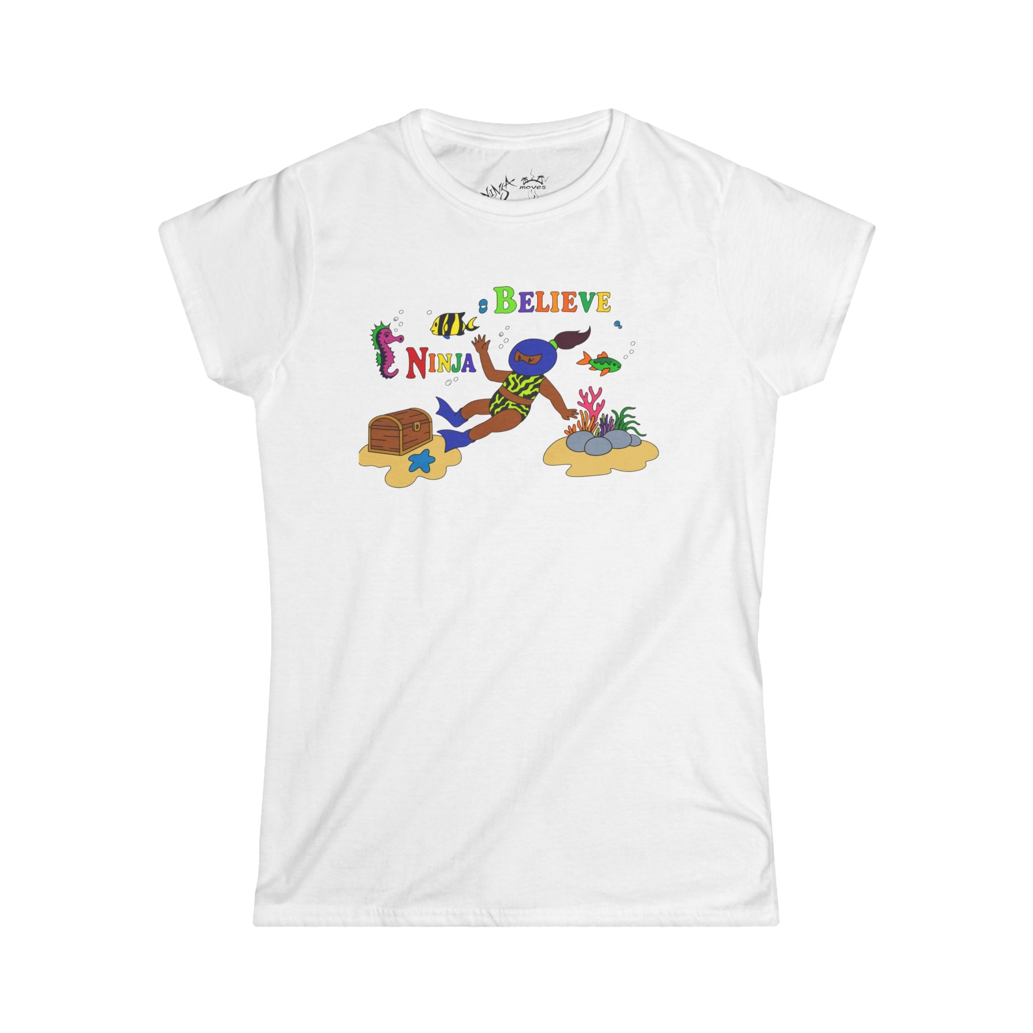 Women's Tee - Believe Ninja Design
