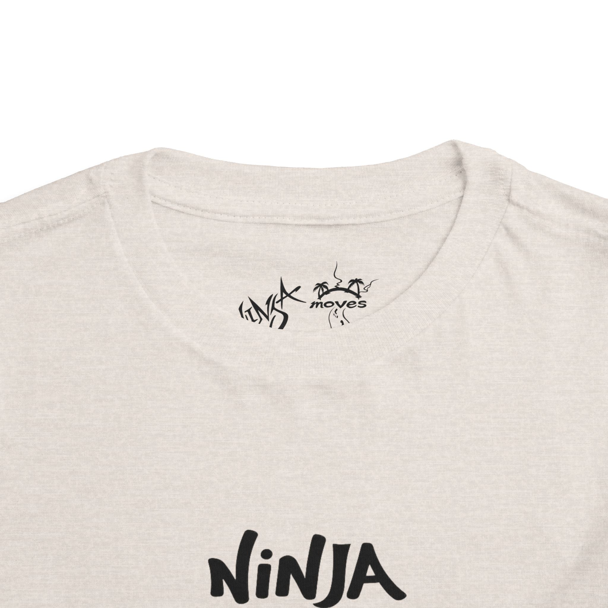 Ninja Moves Toddler Tee, Cute Kids T-Shirt, Boys and Girls Fashion, Adventure Shirt, Birthday Gift, Playful Clothing