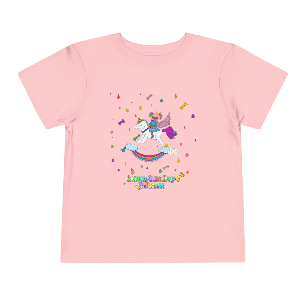 Lemon Gum Drop Princess Unicorn Toddler Tee