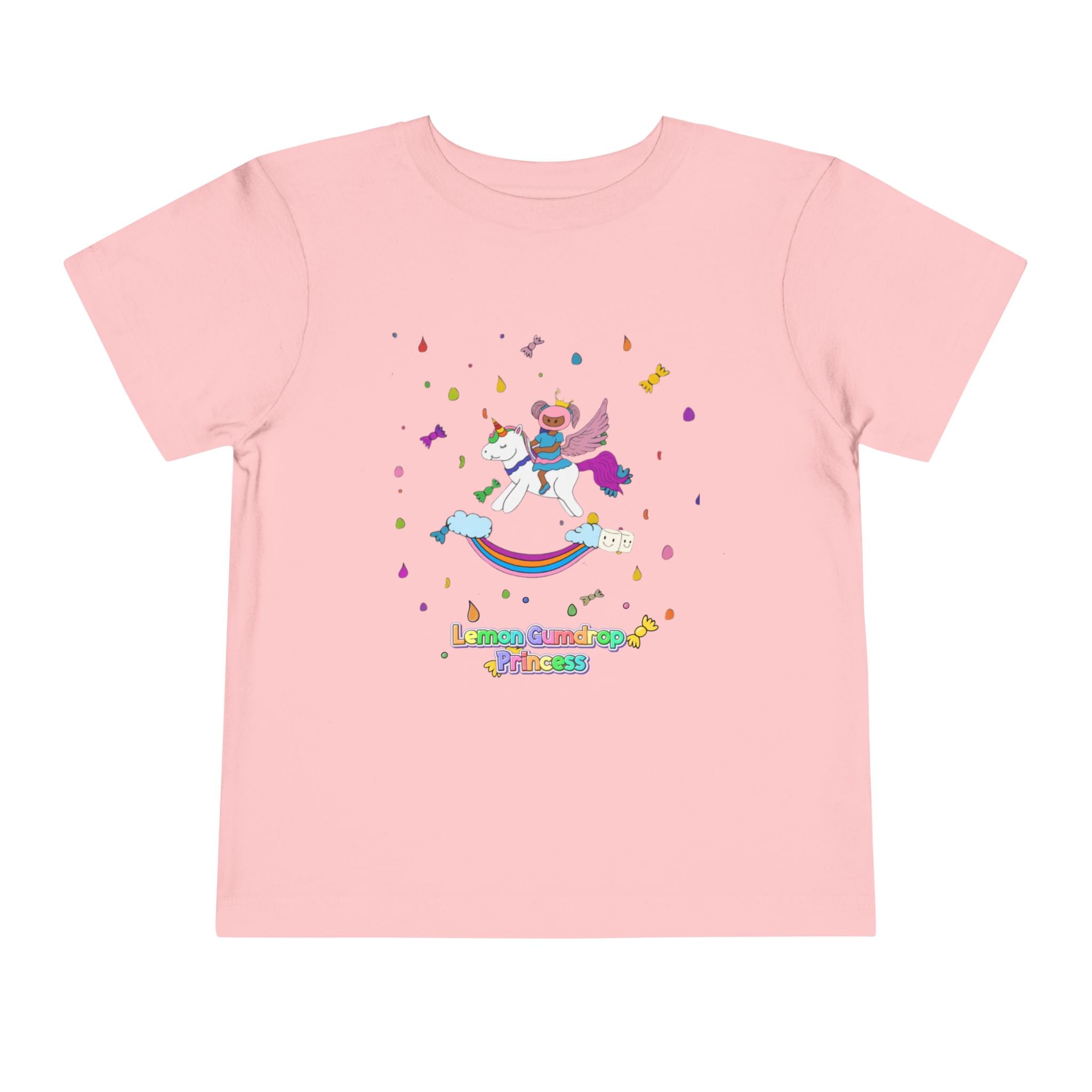Lemon Gum Drop Princess Unicorn Toddler Tee