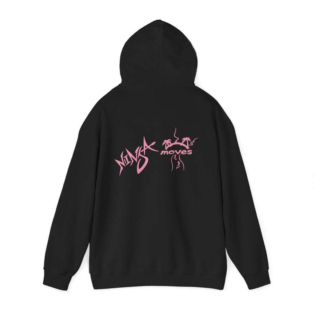 Ninja Moves Hoodie — Cute Pink Ninja Graphic Pullover