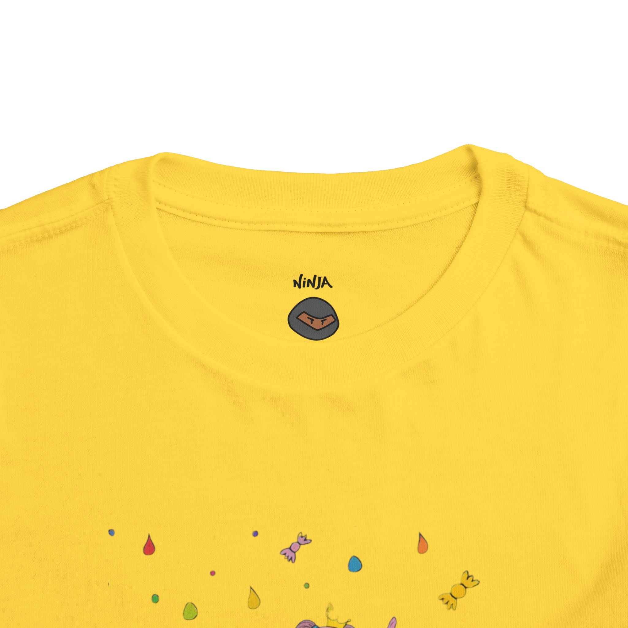 Lemon Gum Drop Princess Unicorn Toddler Tee