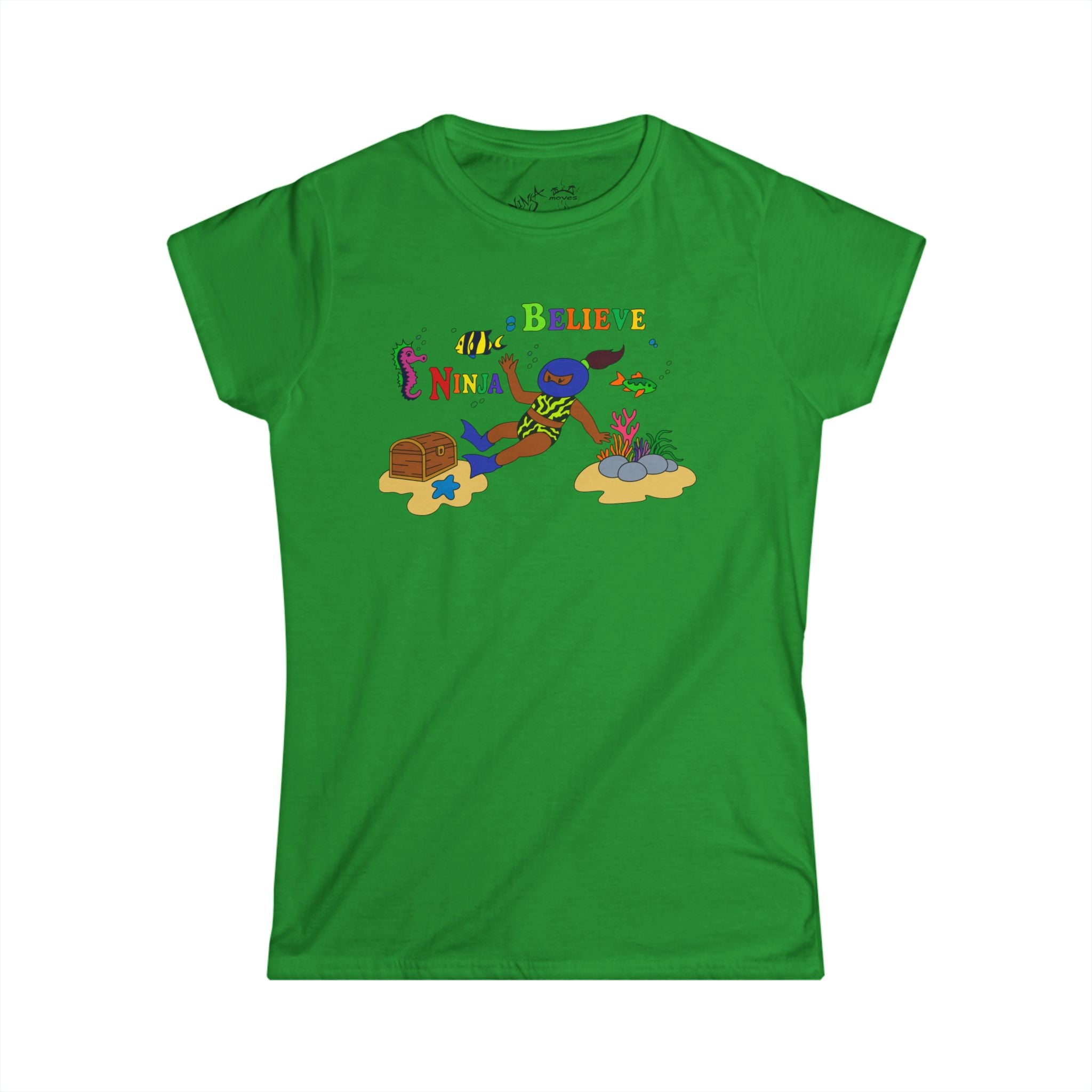 Women's Tee - Believe Ninja Design