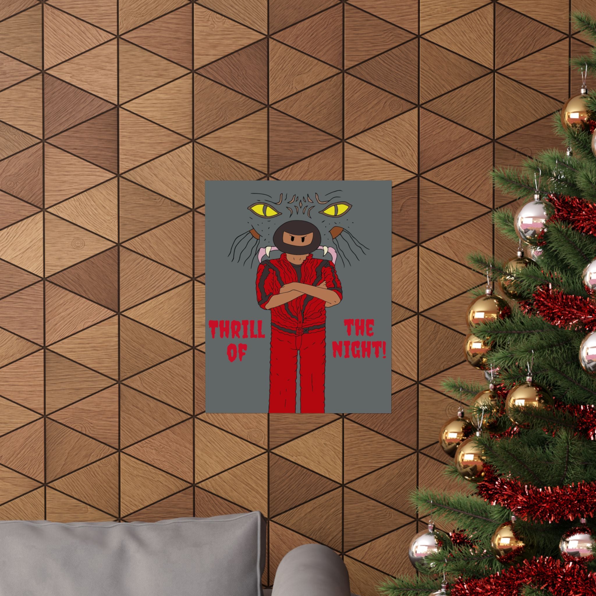 Matte Vertical Posters: Thrill of the Night, Wall Art, Home Decor, Ninja Artwork, Unique Gift, Adventure Theme