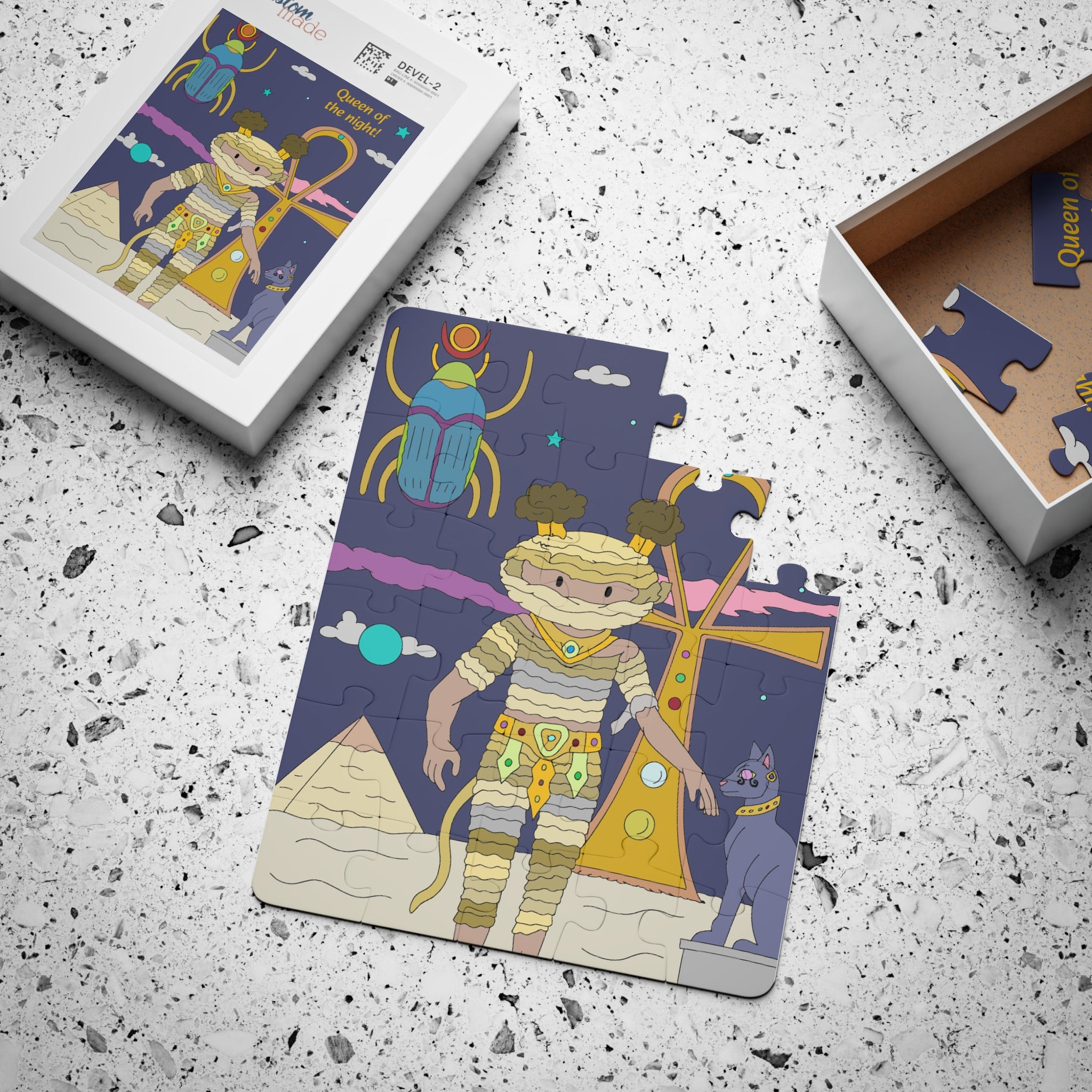 Mummy Queen of the night Puzzle for Kids - 30-Piece Fun, Engaging Learning Activity, Perfect Gift for Kids, Family Game Night, Educational Toy