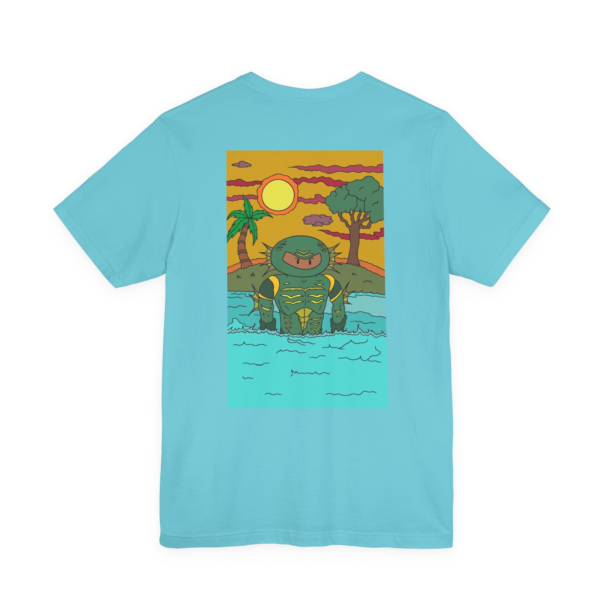 Ninja from the Black Lagoon Tee, Unisex Graphic T-Shirt, Retro Horror Shirt, Unique Gift for Fans, Summer Casual Wear