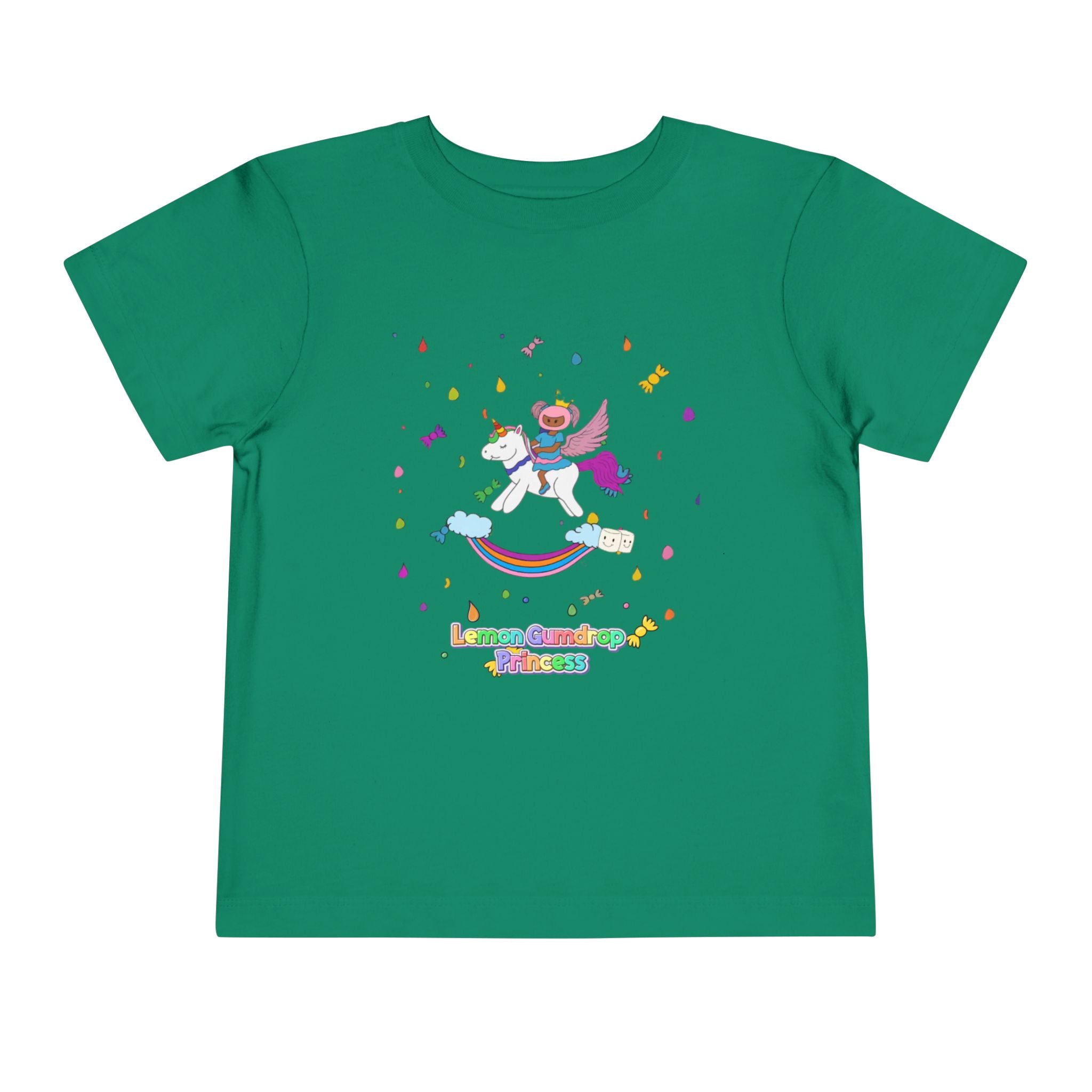 Lemon Gum Drop Princess Unicorn Toddler Tee