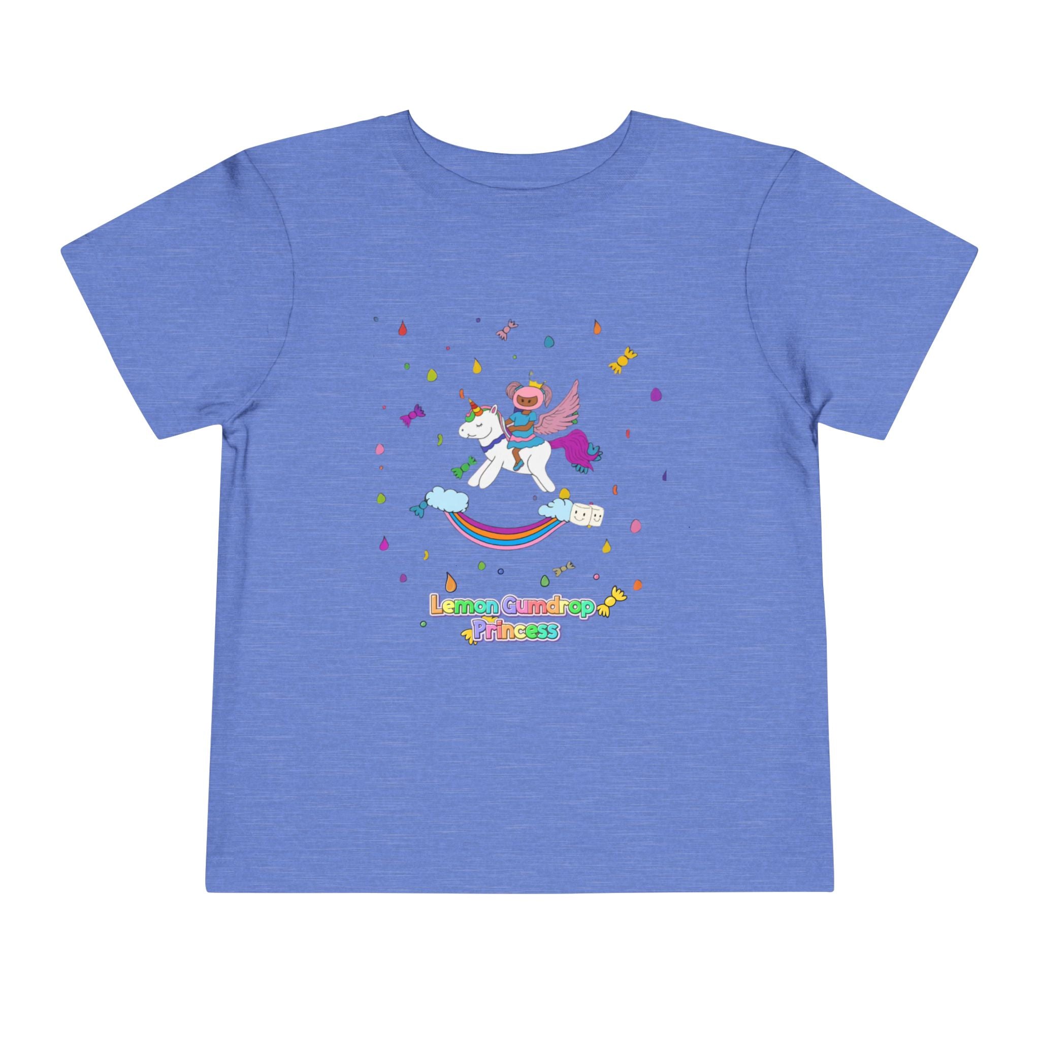 Lemon Gum Drop Princess Unicorn Toddler Tee