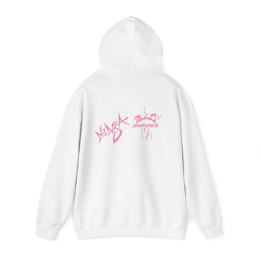 Ninja Moves Hoodie — Cute Pink Ninja Graphic Pullover