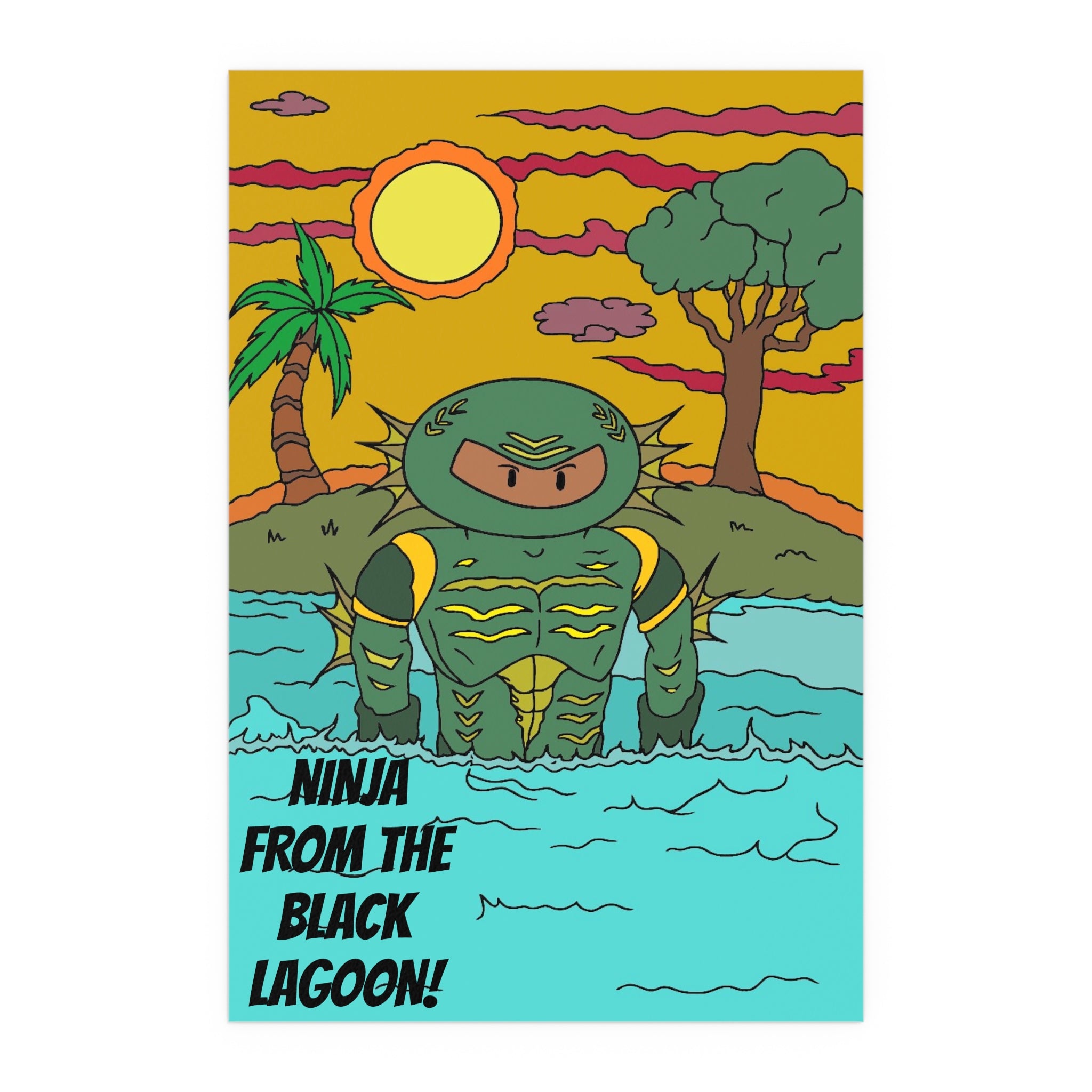 Silk Poster - Ninja from the Black Lagoon