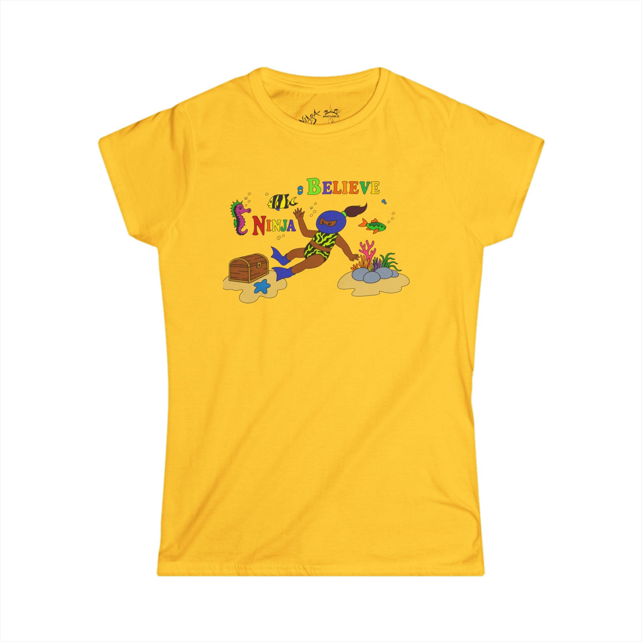 Women's Tee - Believe Ninja Design