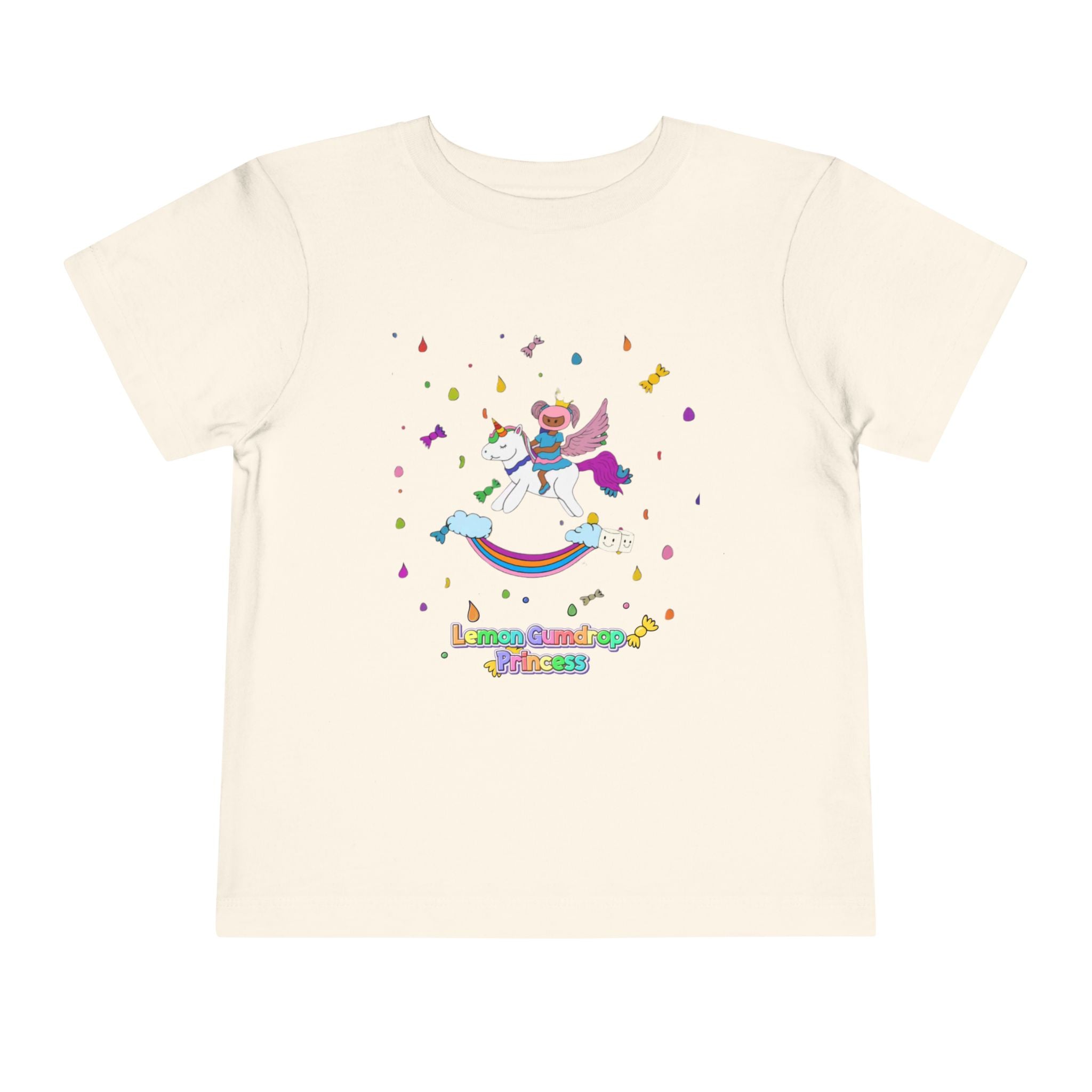 Lemon Gum Drop Princess Unicorn Toddler Tee