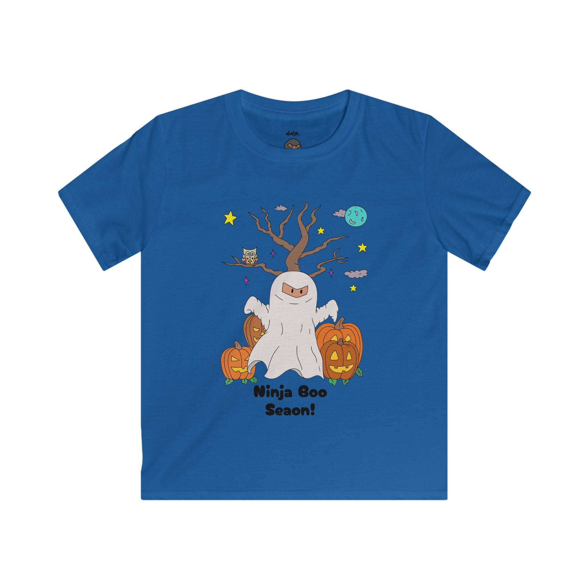 Kids Halloween Graphic Tee | Ninja Boo Season T-Shirt, Cute Halloween Shirt, Kids Fall Apparel, Spooky Season Wear, Trick or Treat Tee