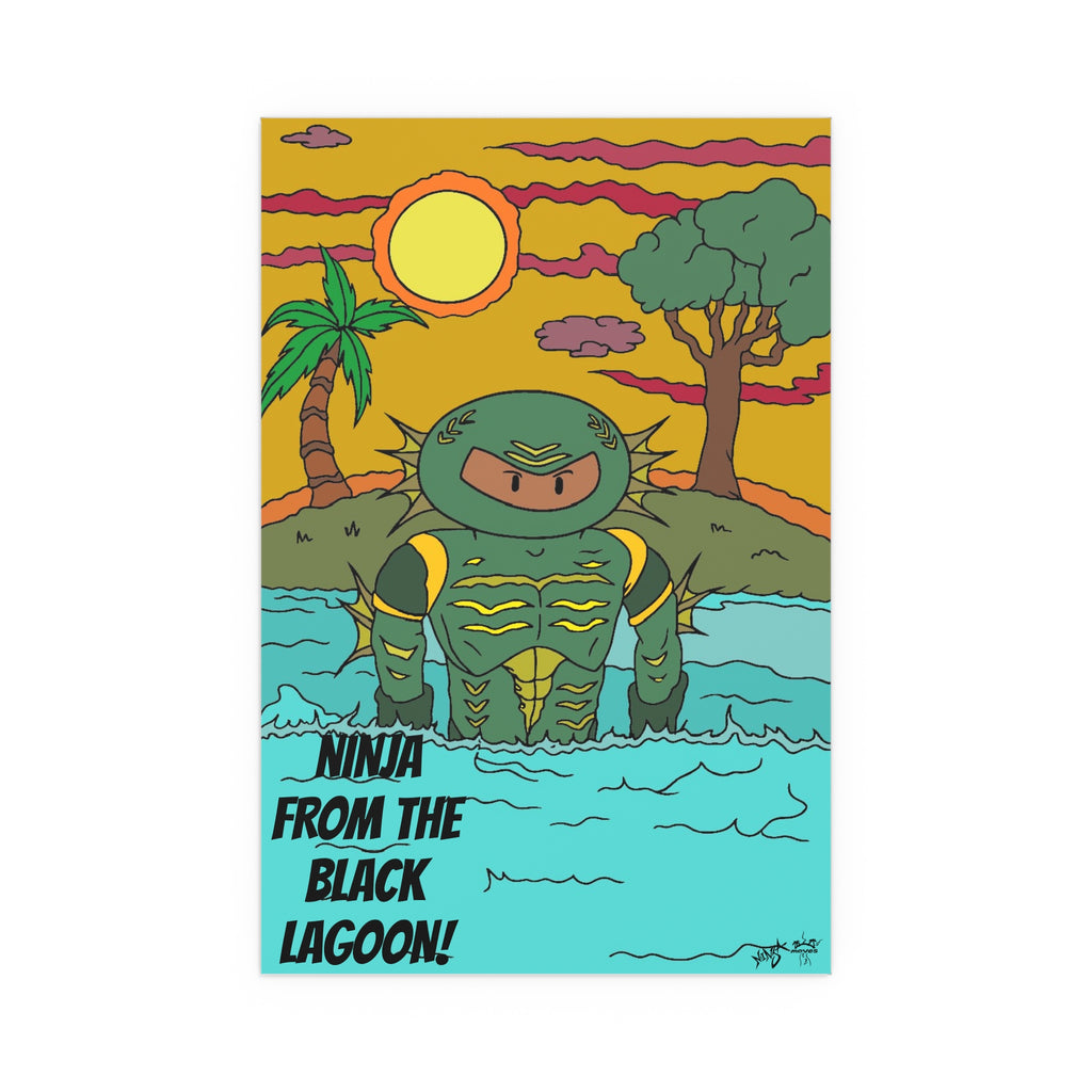 Silk Poster - Ninja from the Black Lagoon