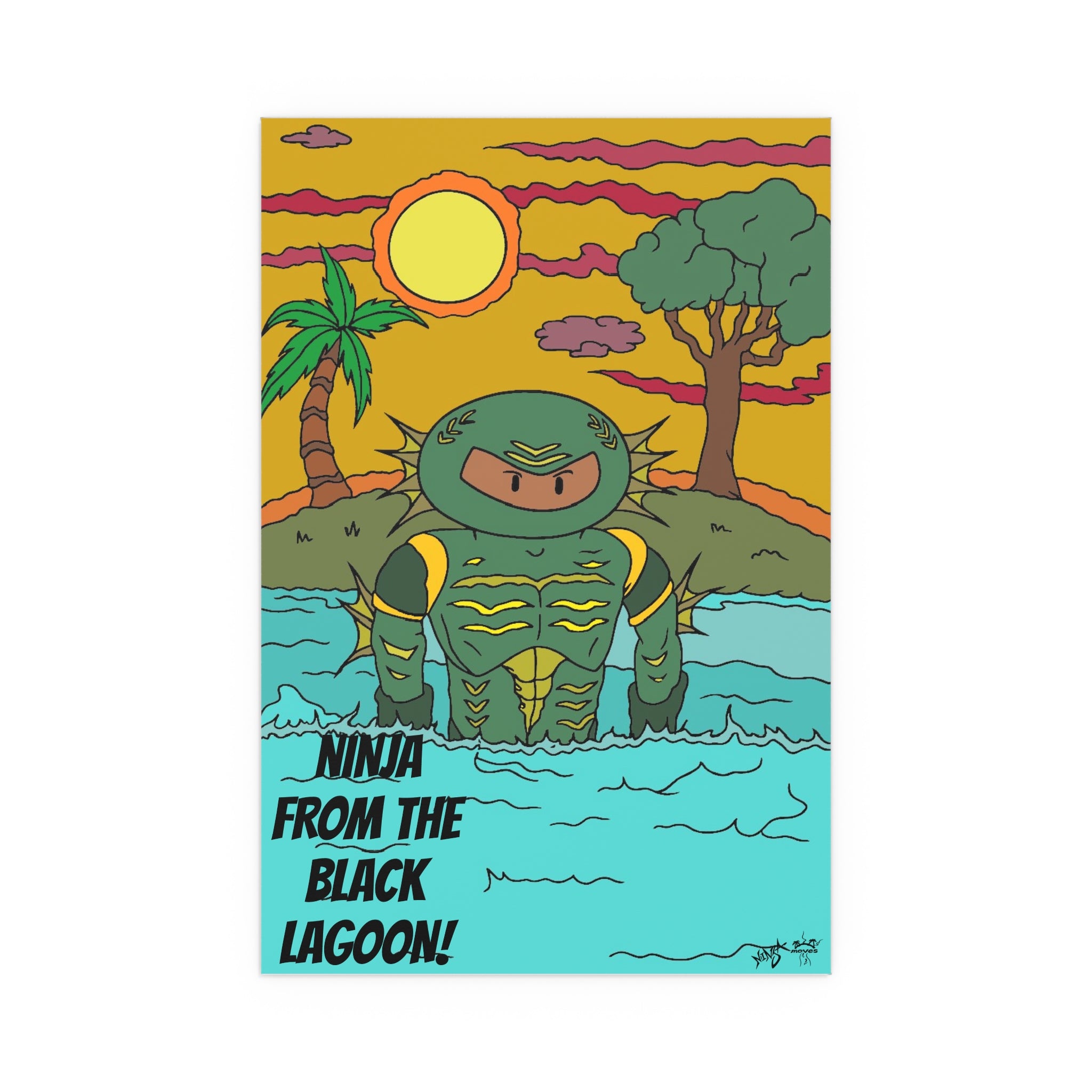 Silk Poster - Ninja from the Black Lagoon