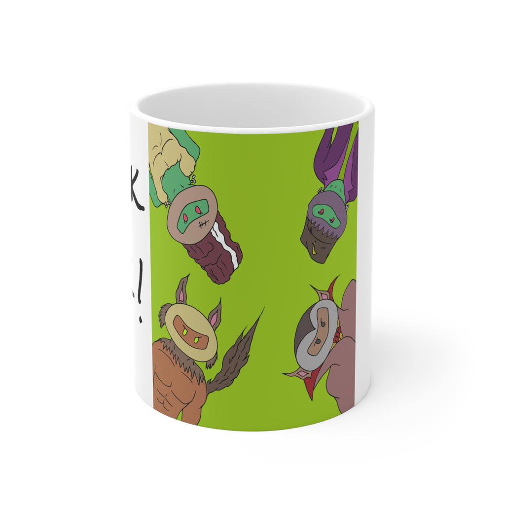 Spook Pack Mug, Funny Coffee Cup, Halloween Gift, Customizable Fun Mug, Unique Kitchenware, Whimsical Drinkware