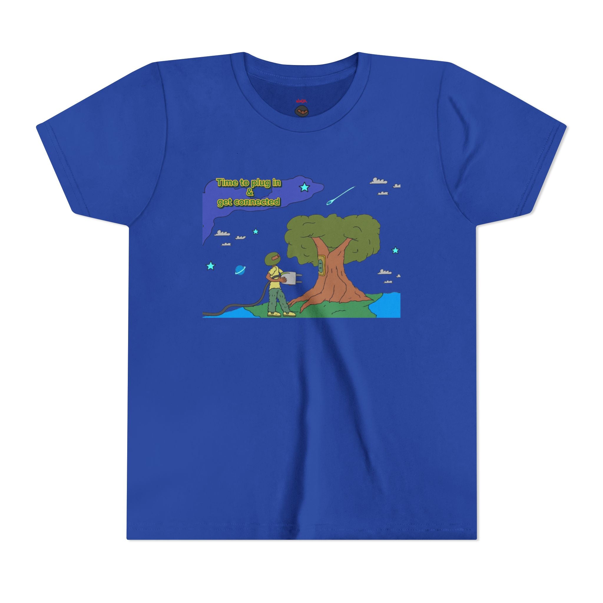 Youth Tee — "Time to plug in and get connected to the earth"
