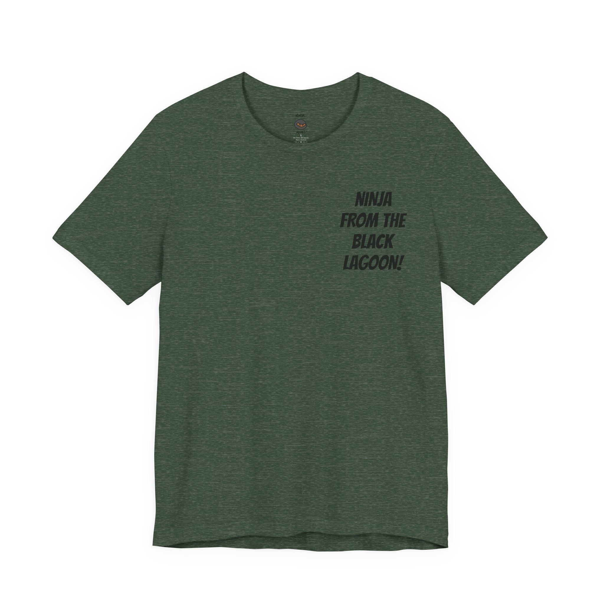 Ninja from the Black Lagoon Tee, Unisex Graphic T-Shirt, Retro Horror Shirt, Unique Gift for Fans, Summer Casual Wear