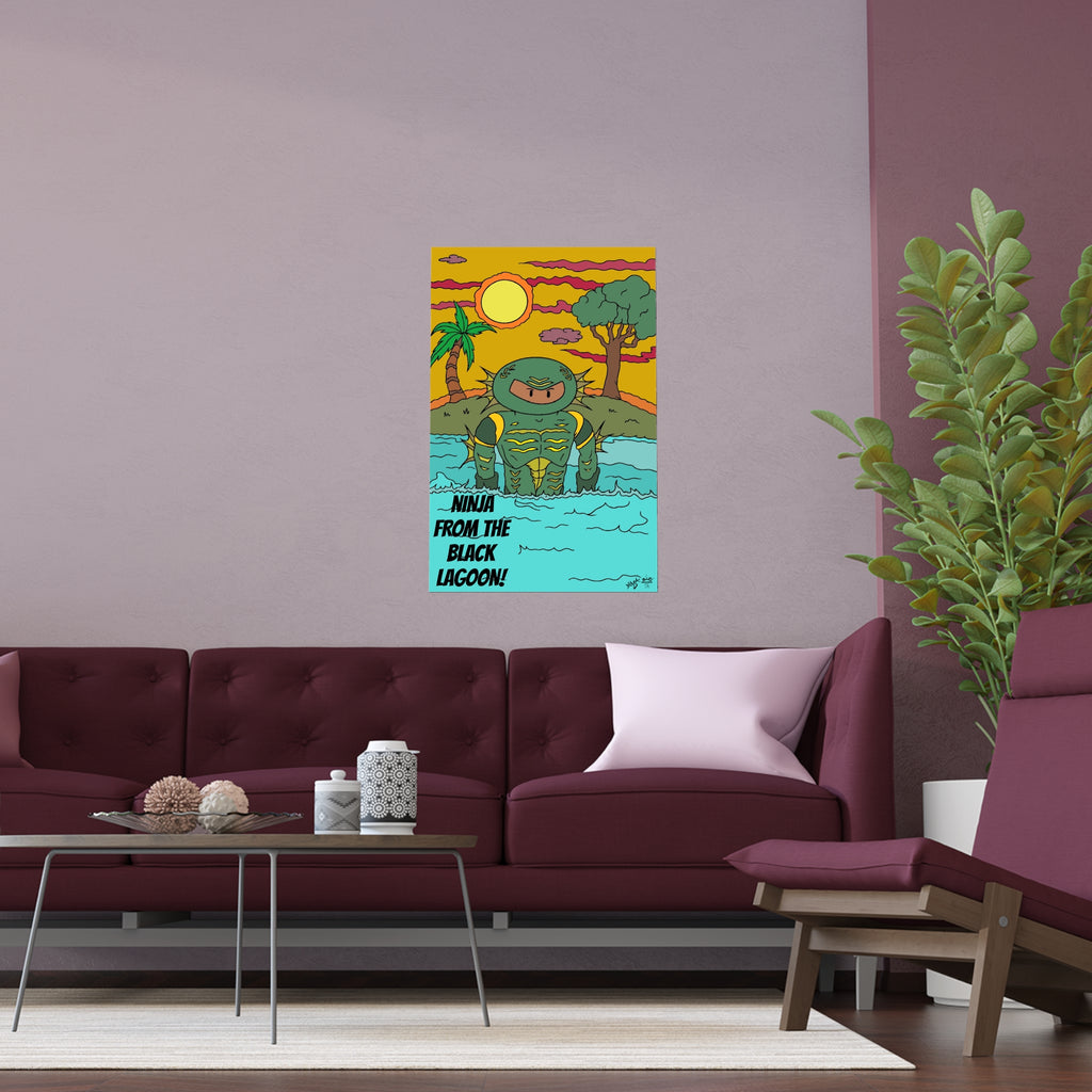 Silk Poster - Ninja from the Black Lagoon