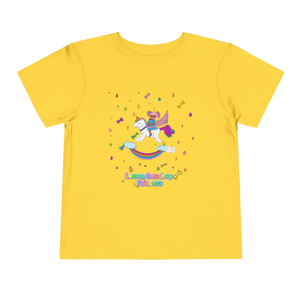 Lemon Gum Drop Princess Unicorn Toddler Tee