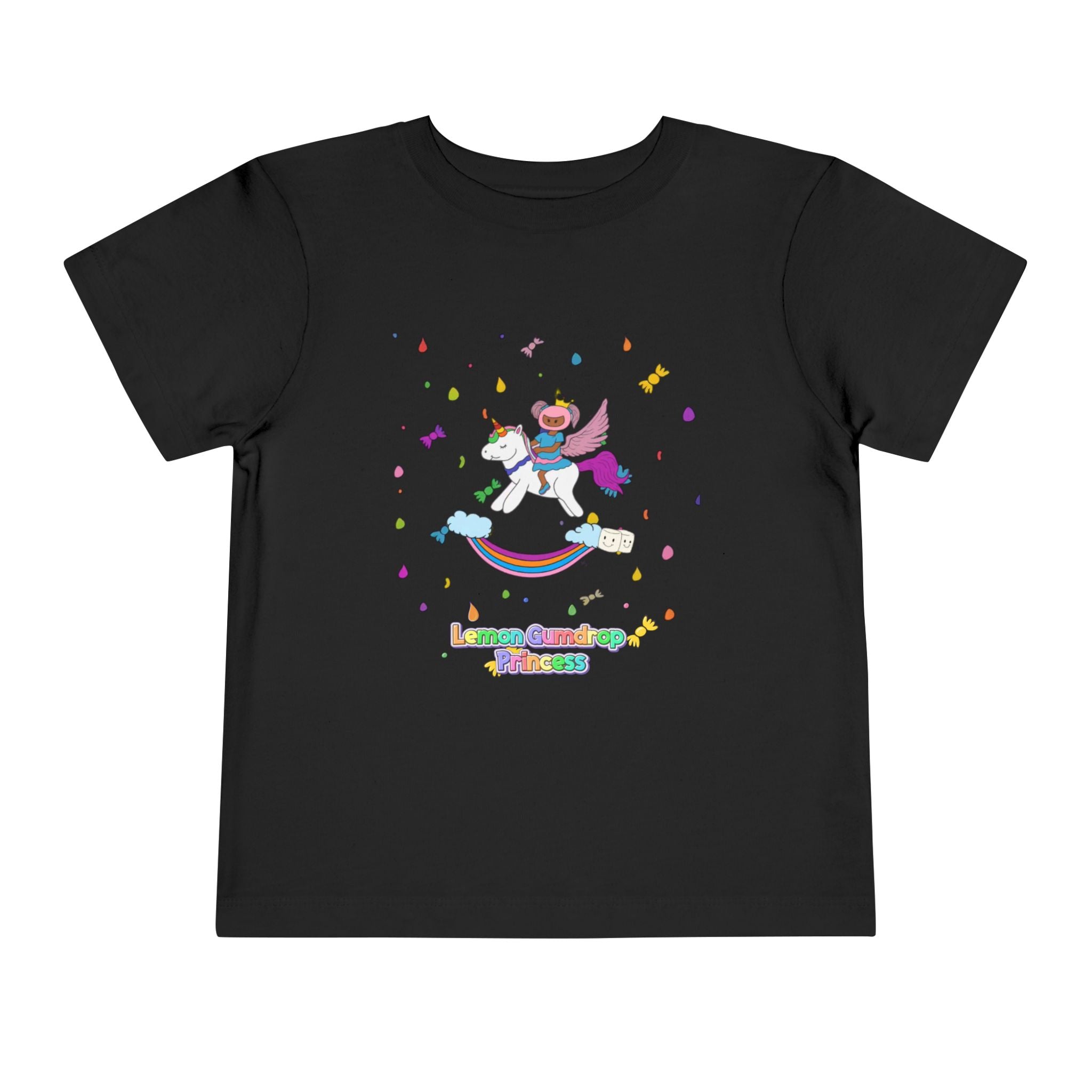 Lemon Gum Drop Princess Unicorn Toddler Tee